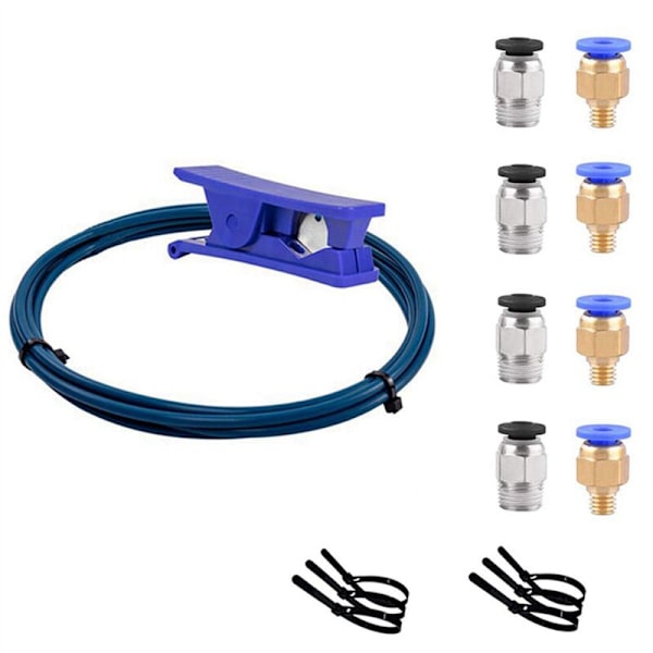 2X-serie PTFE Bowden-rör för Xs 3D-skrivare 3 / Pro 5 -10 10S 1,75 mm filament