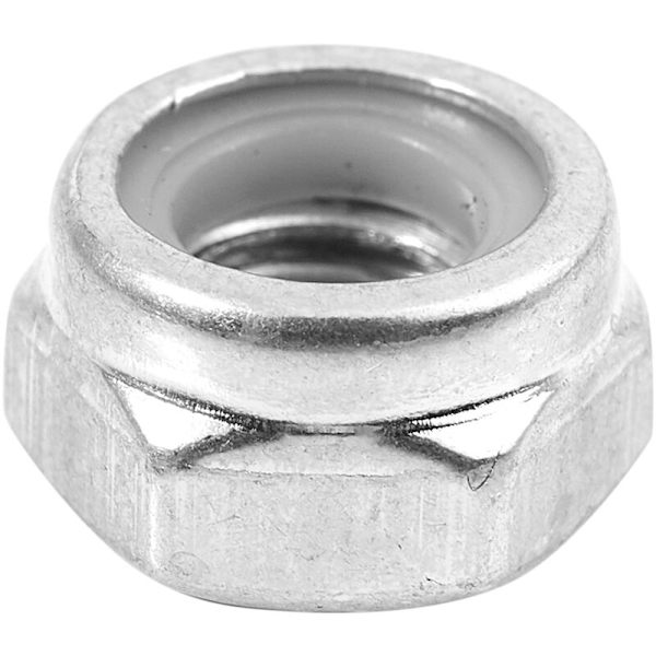 M6x1mm rustfritt stål metrisk nyloninnlegg låsemuttere 30 stk