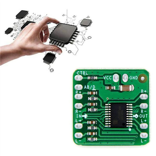 2X10W Differentiell förstärkarkort Klass D Digital ljudförstärkare HT8697 3.6-8.5V Differentiell ingång