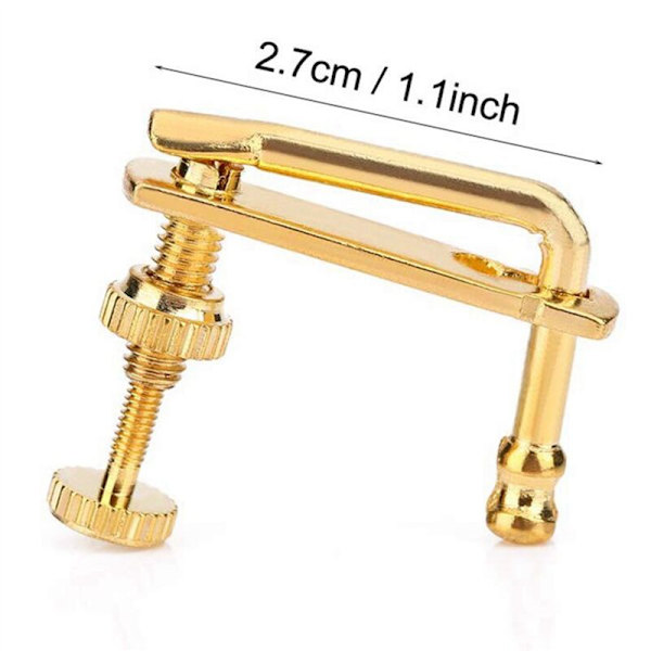 16 stk. Fiolin Fine Tuners Gullstrengjusteringsdeler Erstatning for 4/4