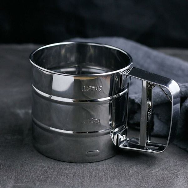 Rostfritt stål nät socker kaffe mjöl skakare sikt sil verktyg kopp-Fei Yu