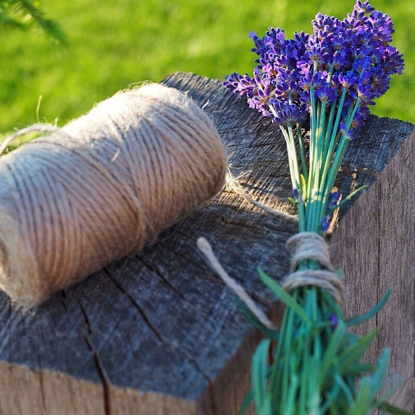 Jutebånd - Høj kvalitet snor til håndværk - Håndværkssnor - Forskellige ruller af jute snor - Naturprodukt til hjemmet, havedekoration eller til håndværk (1