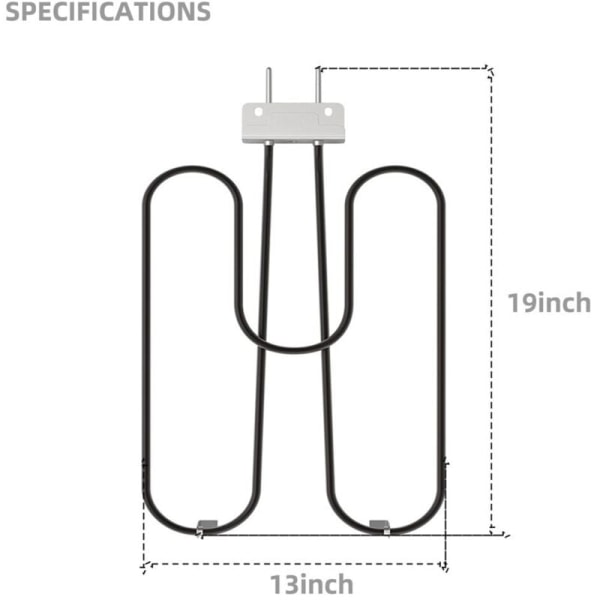 70127 Varmeelementer til Barbecue Q240 Q2400 Grills, 55020001 Grills Reservedel 230V 2200W