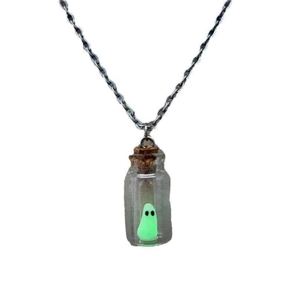 Adopt a Glow in the Dark Ghost Necklace - Pretty Halloween Necklace. Pet Ghost