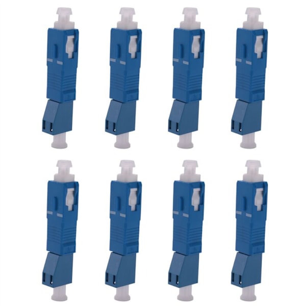 8X Optisk Utrustningsverktyg LC till SC Han Flang Hybrid Single Mode 9/125 SM Fiberadapterkontakt