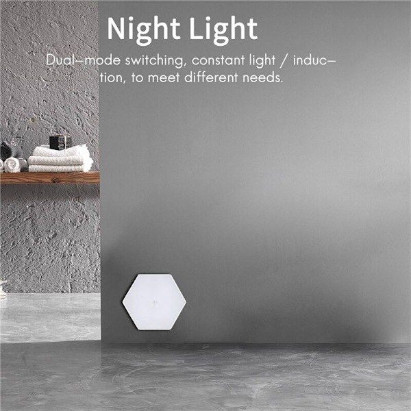 LED-induktionslampa USB-laddningsbar sladdlös under skåpsbelysning för hallar trappor sovrum