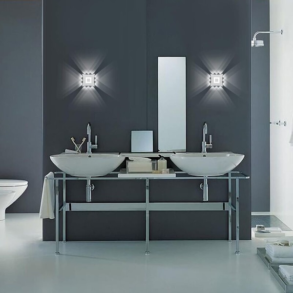 18W Modern LED Vägglampa Upp & Ner Vattentät IP65 Aluminium LED Inomhus Utomhus Väggbelysning för Sovrum Vardagsrum Badrum Trappor Korridor