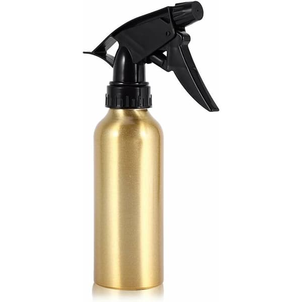 Tom sprayflaske til frisørspray til hårstyling (200 ml, guld)