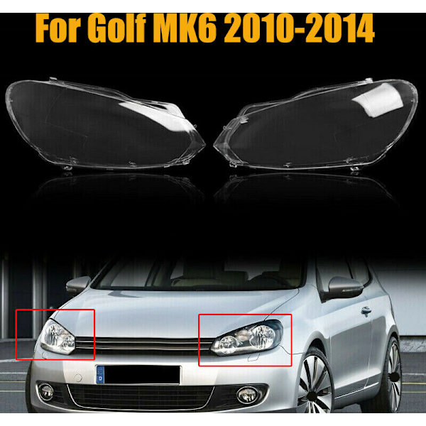 Golf 6 -MK6 2010-2014 - Auton ajovalon peitelasi, lampunvarjostin, kuori (vasen puoli)
