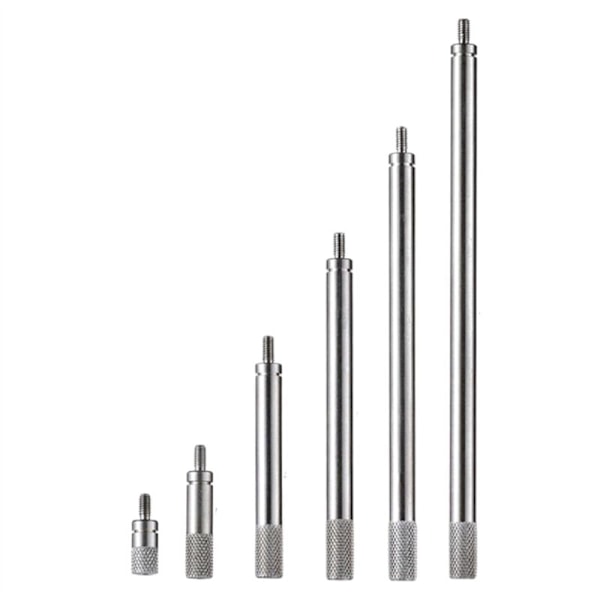 6pcs Dial Indicator Extension Rods, M2.5 Thread, 10-100mm Rod, Measure for Dial and Digital Indicators