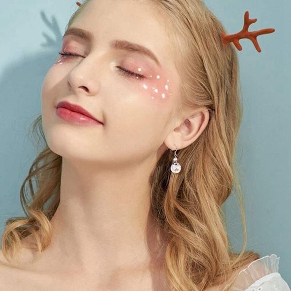 20 stk stjerneglasskule stjernecharm anheng glitter paljetter DIY håndverk for ørepynt halskjede armbånd 1
