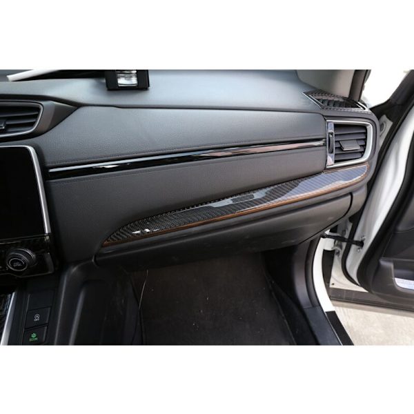 ABS Fiber Interiør Central Control Dashboard Panel Cover Trim til -V 2016-2019