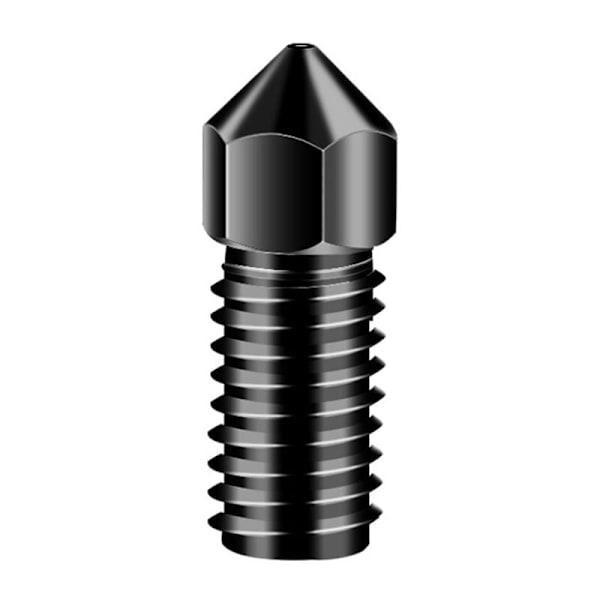 1 st 3D-skrivardelar Extrudermunstycke Hög hårdhet Härdat stål Metall Hög temperaturmunstycke för Ankermake 3D-skrivare