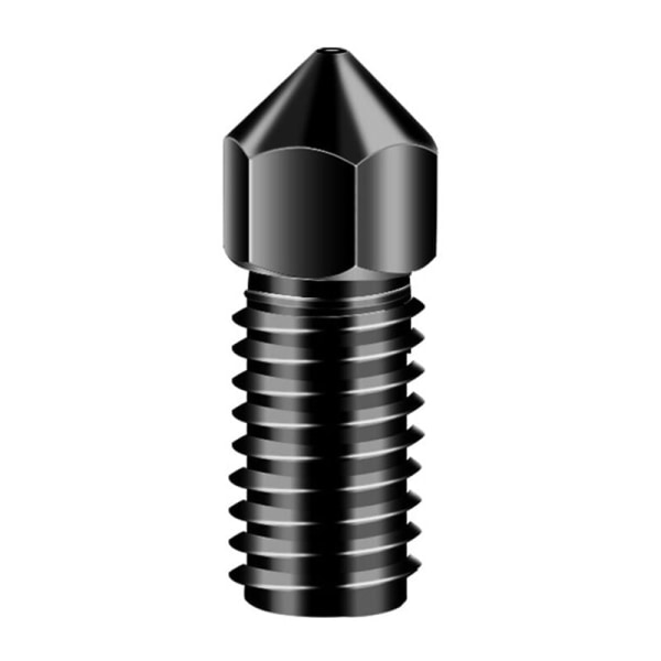 1 stk 3D-skriverdeler Ekstruderdyse Høy hardhet Herdet stål Metall Høytemperaturdyse for Ankermake 3D-skriver