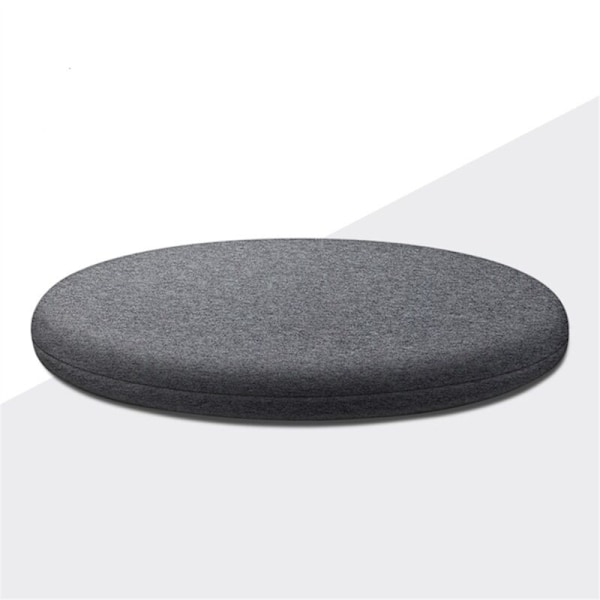 16\" Myk Futon Pute, Rund Minneskum Pute, Sklisikker Futon Stolpute for Hjemmedekor, Mørk Grå