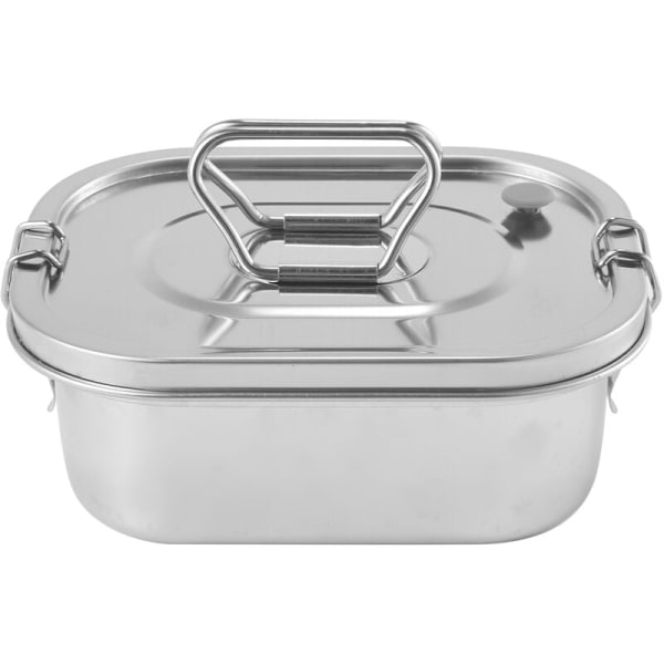Rustfrit frokostboks i rustfrit stål Metal Bento Box Udendørs opbevaringsboks Børnenes frokostboks