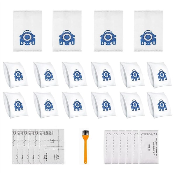16 Pakkaa Pölypusseja AirClean-Imurin, GN Classic C1 Complete C1, C2, C3, S400I S600 S2 S5 S8 -Sarjoille