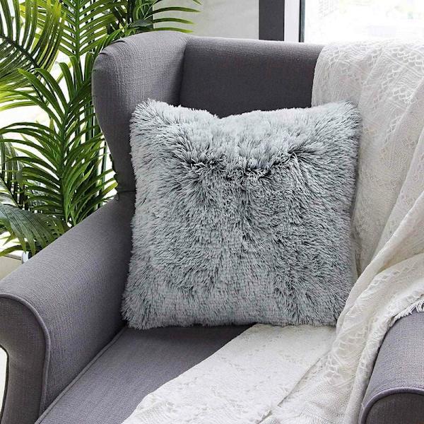 Hemdekoration Lyxserie Soffa Säng Stol Bil Singel Super Mjuk Konstgjord Päls Överkast Kuddfodral Kuddfodral