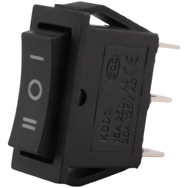 2X AC15A/250V 20A/125V 3-polet SPDT På-Av-På vippebryter Snap-in programvare