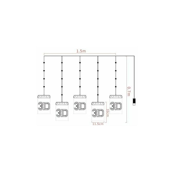LED Julelys, Feelysslysr 5 Stykker Feelysslysr Innendørs Julelys Utendørs, Hage, Balkongdekorasjon For Bryllup Bursdag Dekorasjon [Varmt