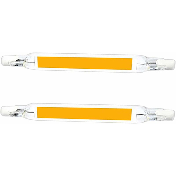R7S LED pære 118mm 10W lineær halogenpære 2 stk. LED COB R7S pærer spotlight pærer dobbelt ende J118 spotlight til have landskab garage HIASDFLS