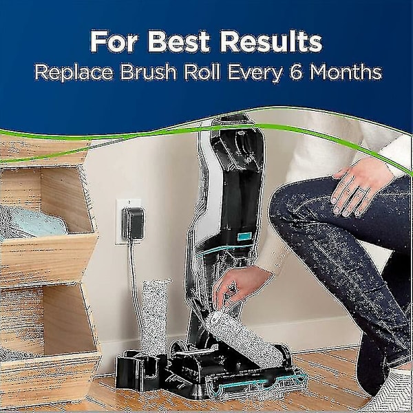 2-osainen monipinta-lemmikkieläinten harjarulla Crosswave Cordless Max -sarjaan
