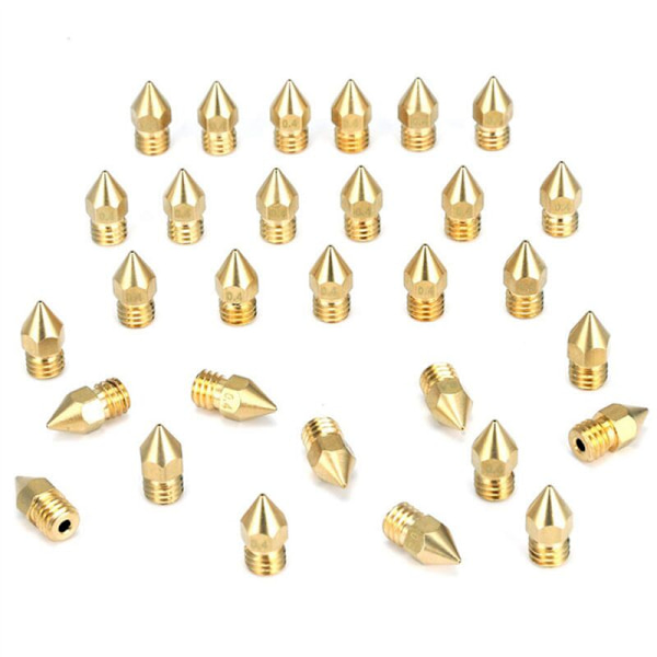 60 st 0,4 mm MK8 3D-skrivarmunstycke för Anet A8 MK8 -10 -10S S4 S5 3Pro 5