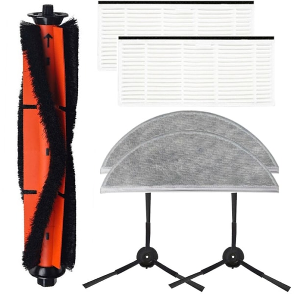 Mop Cloth Rolling Main Brushes Side Brush för R1 Robot Dammsugare HEPA Filter Mops Trasor