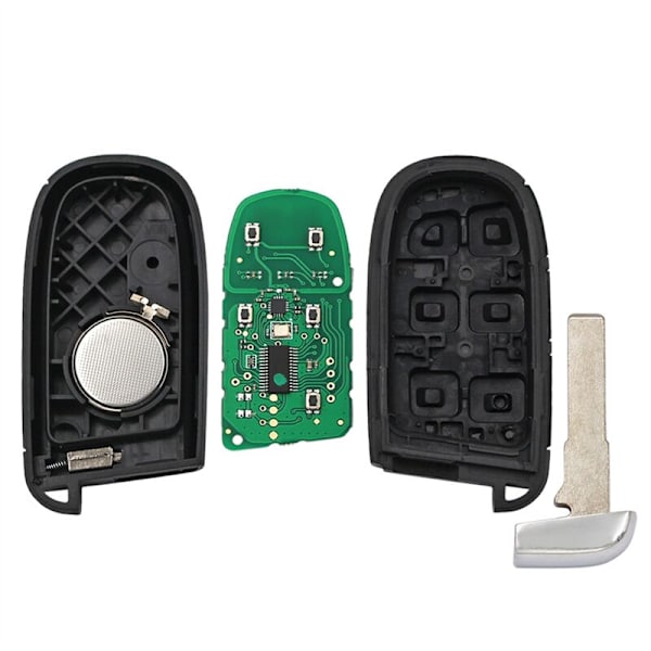 2 knaps Smart fjernbetjening nøgle 433MHz 4A Chip til Compass 2015 2016 2017 2018 2019 2020 2021 FCC: M3N-40821302 SIP22