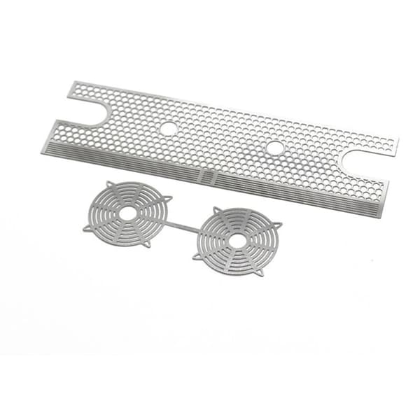 Til TRX4 Simulation Wire Mesh Tank Radiator, Modificeret & Opgraderet Tilbehør, Sort