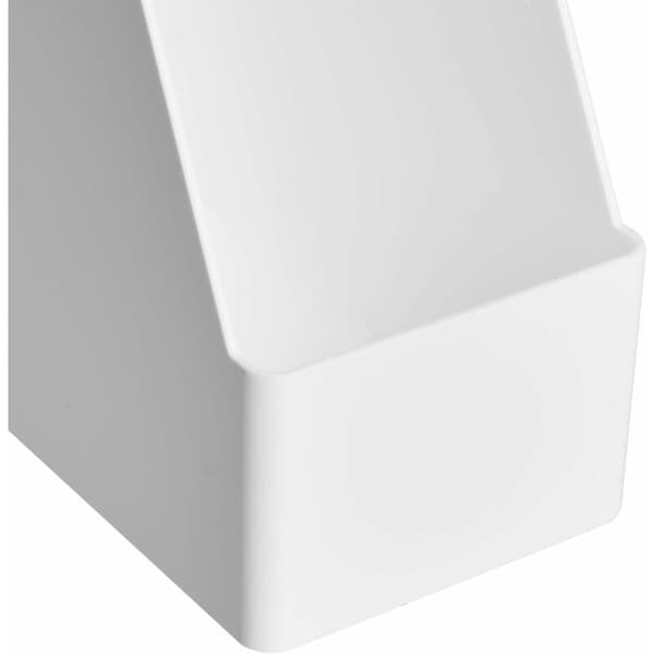 Magasinholder i plast, hvit