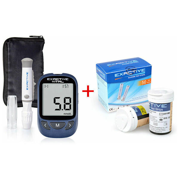 Verensokerin mittaussetti, Diabetes-verensokerin seuranta Glukoosin mittauslaite Testiliuskoilla - DENUOTOP