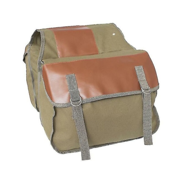Cykelväskor, 35l Dubbla cykelväskor, Stor kapacitet, Bakhjulsväskor, Reflekterande, För cykel/motorcykel, khaki
