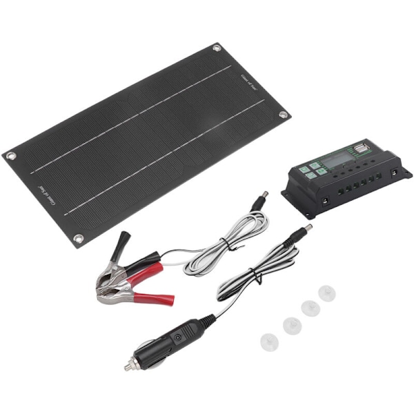 600W Solpanel Batterilader Kit, 18V Bærbar Solpanel Batterilader til Bil Campingvogn