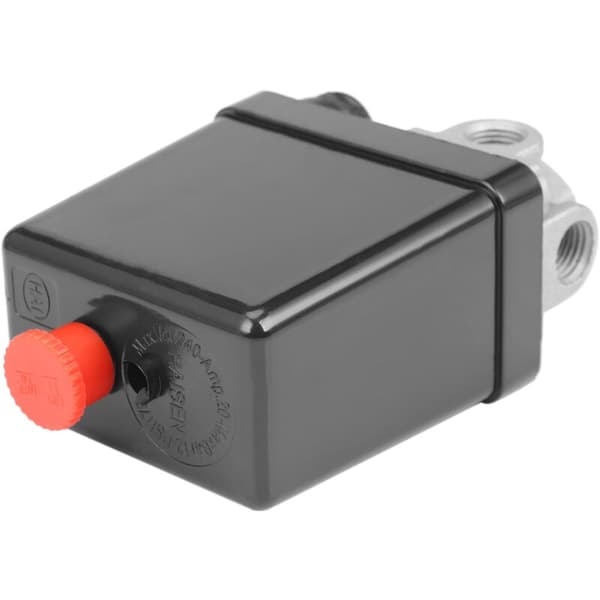 Kraftig trykkbryter for luftkompressor, 90-120 psi, svart