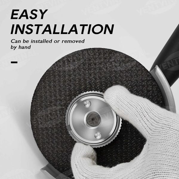 SDS Clic M14 Pikalukitusmutteri, kaikille AEG, Black & Decker, Dewalt, Flex, Hitachi, Metabo, Makita jne. kulmahiomakoneille jne. (1x kiinnitysmutteri)