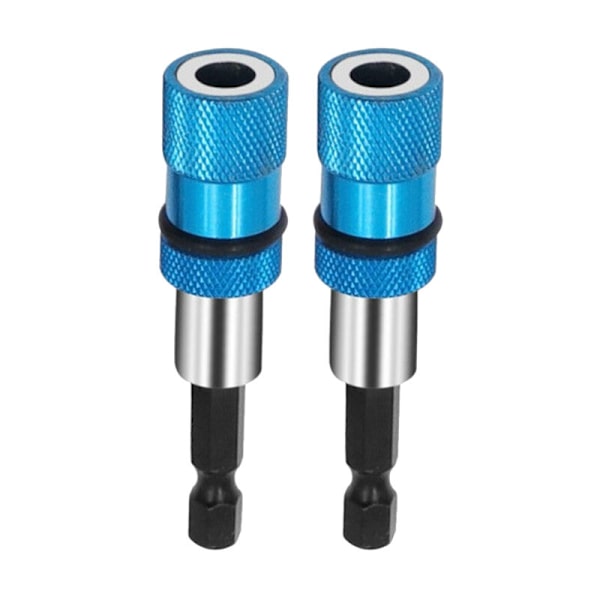 2 st 1/4 Hex Shank Elektrisk Borr Magnetisk Skruvmejsel Bitshållare Magnetism Verktyg Justerbar Förlängningsstång