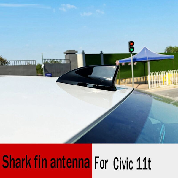 Auton eväantenni, autostereon AM/FM-signaaliantennit, koristelu 11T 2022 musta