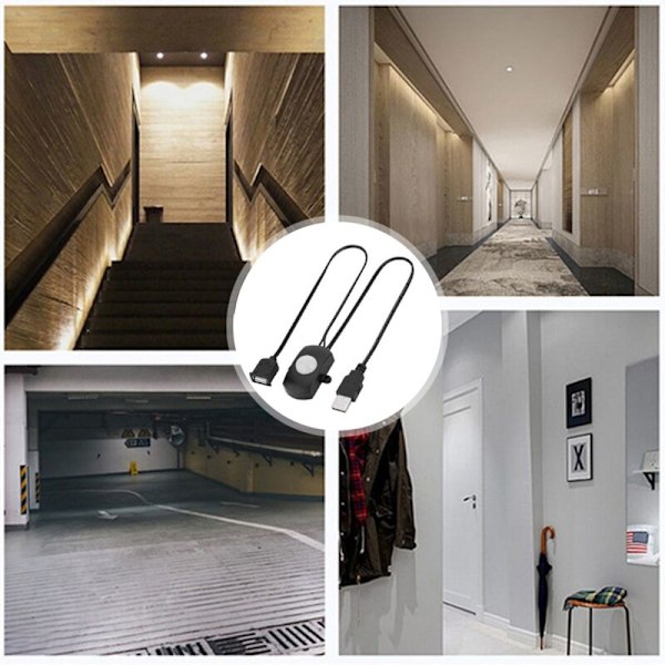 5 st DC 5V/12V/24V USB PIR Infraröd Rörelsesensorbrytare för LED-remsa Intelligent Kroppsrörelsesensor (A)