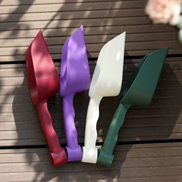 4 stk fargerike hagespader i plast - Hageverktøy for planting, jordløsning, omplanting, graving og luking - Fei Yu