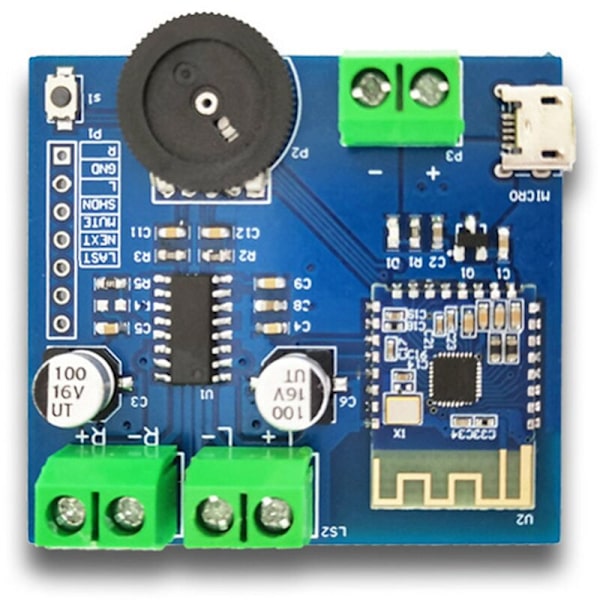 Bluetooth-ljudmodul Bluetooth 4.2 5Wx2 Bluetooth-förstärkarmodul Stereo 2-kanals förlustfri