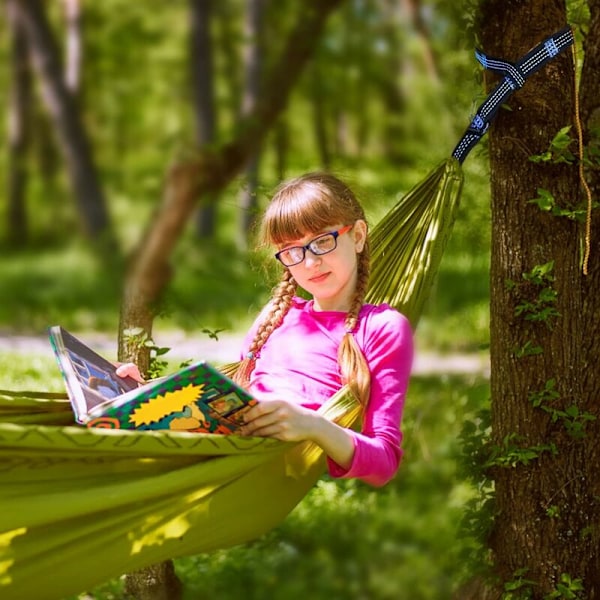 Hängmatta Remmar för Hängmatta, Hängstol, Gunga, Fäste för Camping Hängmatta, Vandring, Utomhusrem 2 Hängmatta Rep + 2 Krokar Karabiner, En Krok