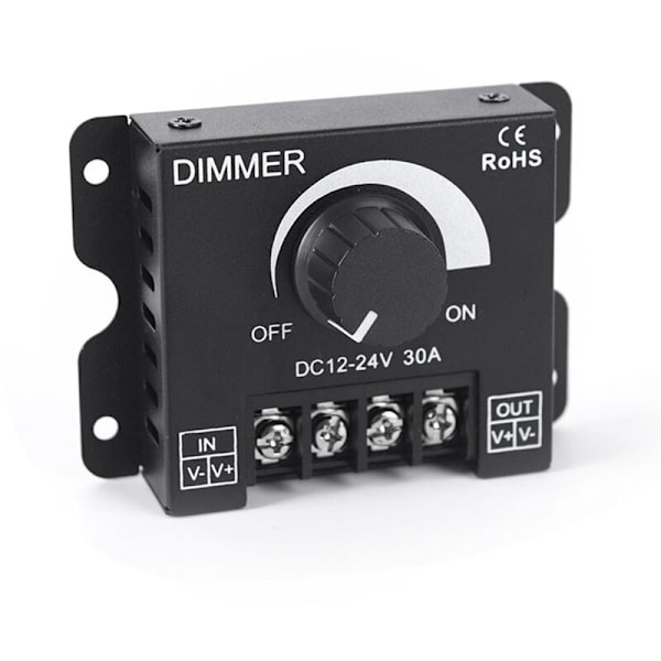 LED blød og hård lysbjælke lysdæmper lysstyrke justering knap switch 12V/24V30A