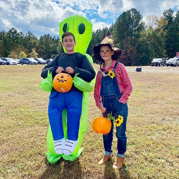 Oppblåsbart Alien-kostyme Morsomt oppblåsbart tenåringskostyme, oppblåsbart Halloween-kostyme tenårings-alien oppblåsbart kostyme