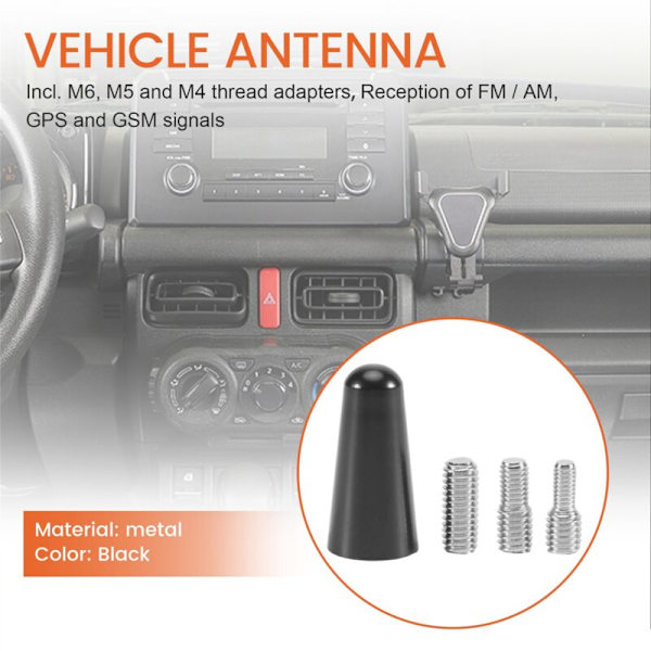 3cm Kort Takantenne Bilantenne Kort Stangadapter Radio
