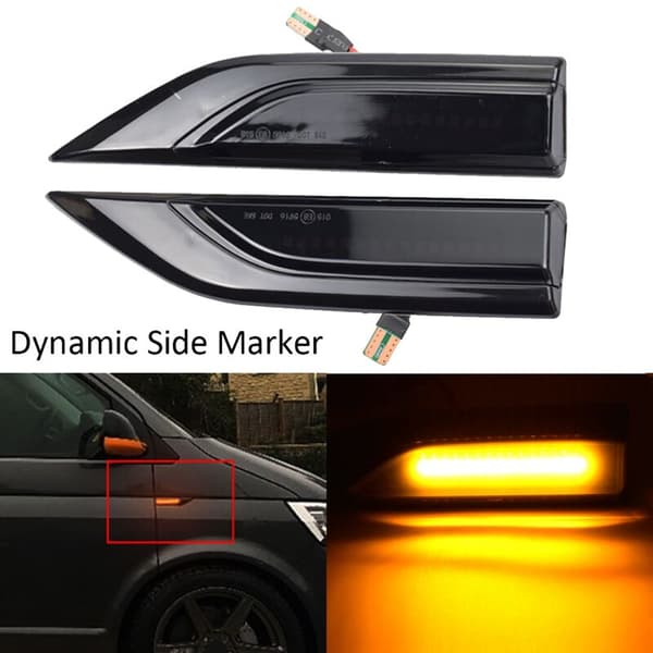 Dynamisk LED-sidemarkørlys blinklys til T6 Transporter Wagon