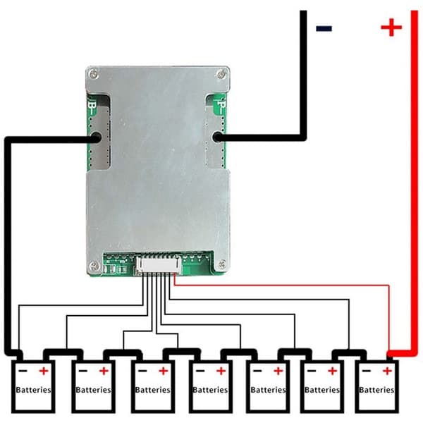 6S 24V 50A litiumbatteriskyddskort med ström batteribalans/uppgradering PCB BMS-skyddskort