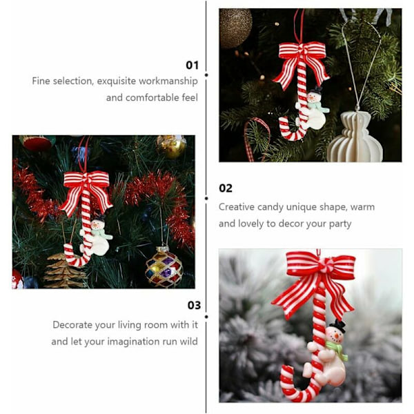 Övrig dekoration för jul - Julgodis snögubbe pepparmintsträd dekorationer juldekorationer julmaterial