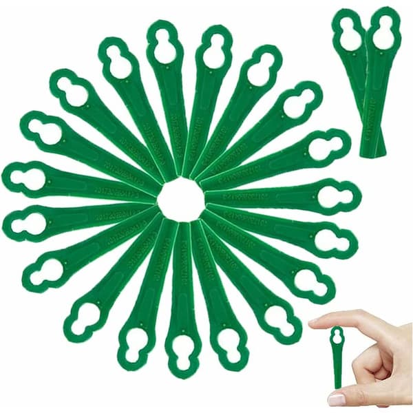 Reservedeler i plast, 80 plastgressklipperblader, plastgressklipperblader