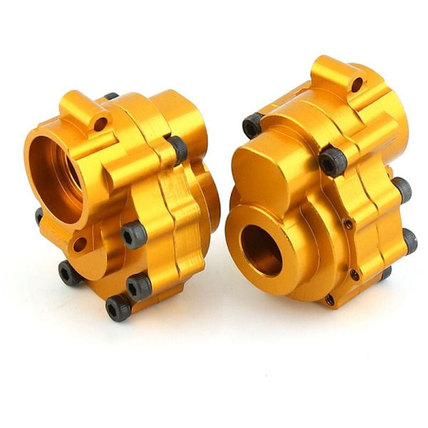 Set med 2 metall bakre portalhus (indre og ytre) for TRX4 -4 1/10 RC Crawler biloppgraderinger deler tilbehør,1